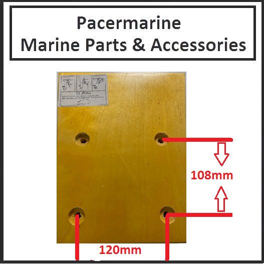 Auxiliary Outboard Replacement Pad Birch Wood Large Pacermarine