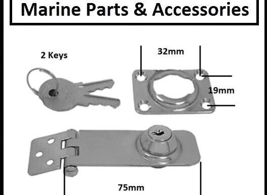 S/s Locking Hasp & Staple 75 x 30mm