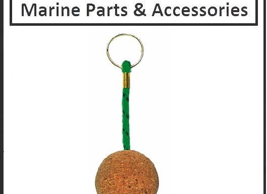 Floating Cork keyring Green Rope