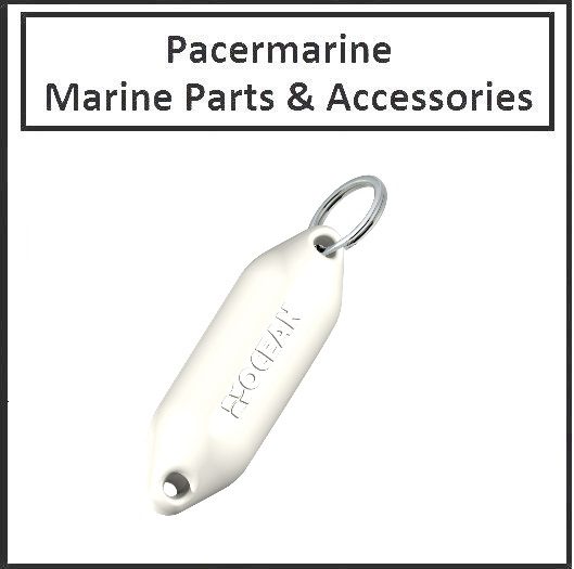 Floating Fender keyring White Pacermarine