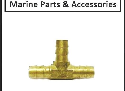 Brass Fuel Pipe Tee Connector Barb 10mm