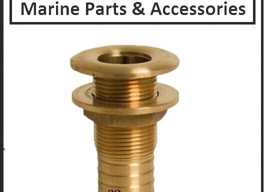 Thru hull Skin Bilge Fitting DZR 1/14″BSP 32mm Hose