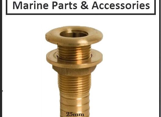 Thru hull Skin Bilge Fitting DZR 1″BSP 25mm Hose