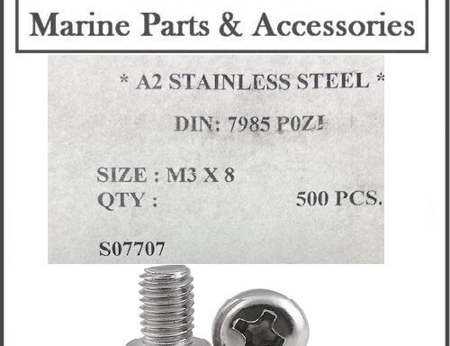 A2 Stainless Screws Din 7985 Pozi Pan M3 x 8 Pack 500
