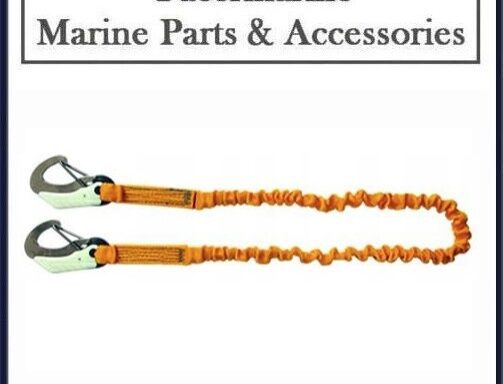 Crewsaver Elasticated Self Locking Safety Line 2 Hook