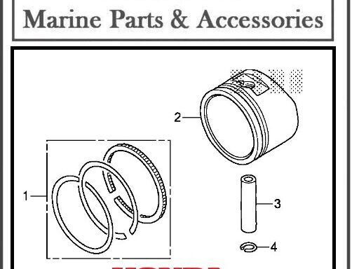 Honda Genuine BF2.3hp Piston Assembly Standard